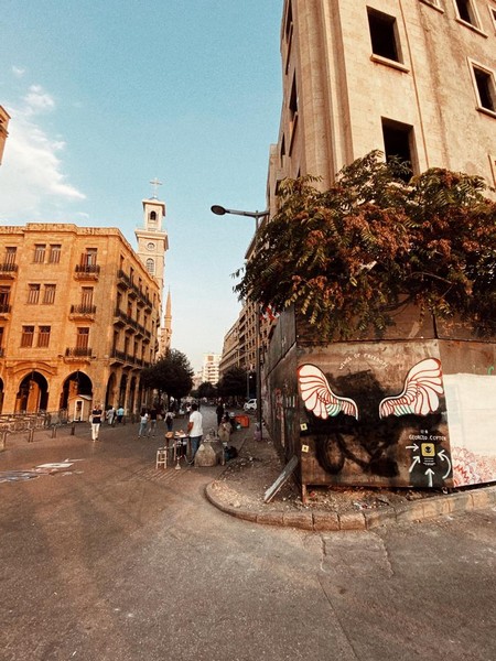 Georgio Copter spreads the Lebanese Wings of Freedom